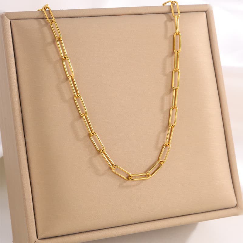 ネックレスチェーン ゴールド ペーパーチェーンネックレス 上質仕上げ