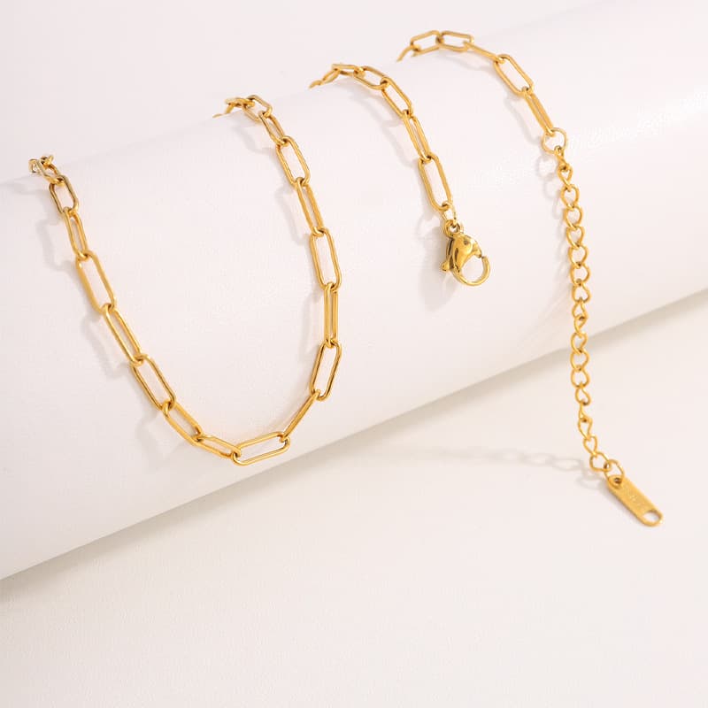 ネックレスチェーン ゴールド ペーパーチェーンネックレス 上質仕上げ