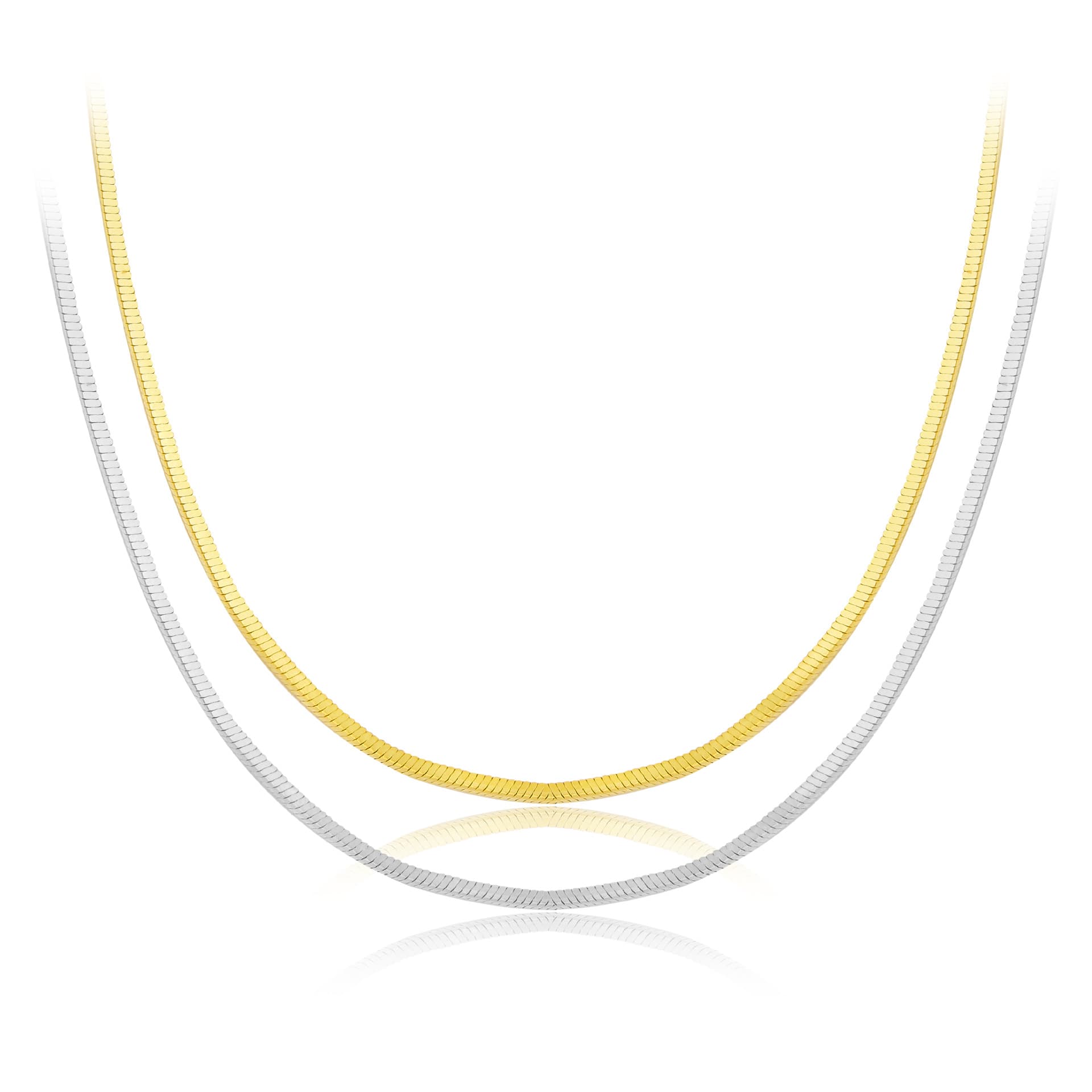 ネックレスチェーン 金色細身蛇腹チェーンネックレス