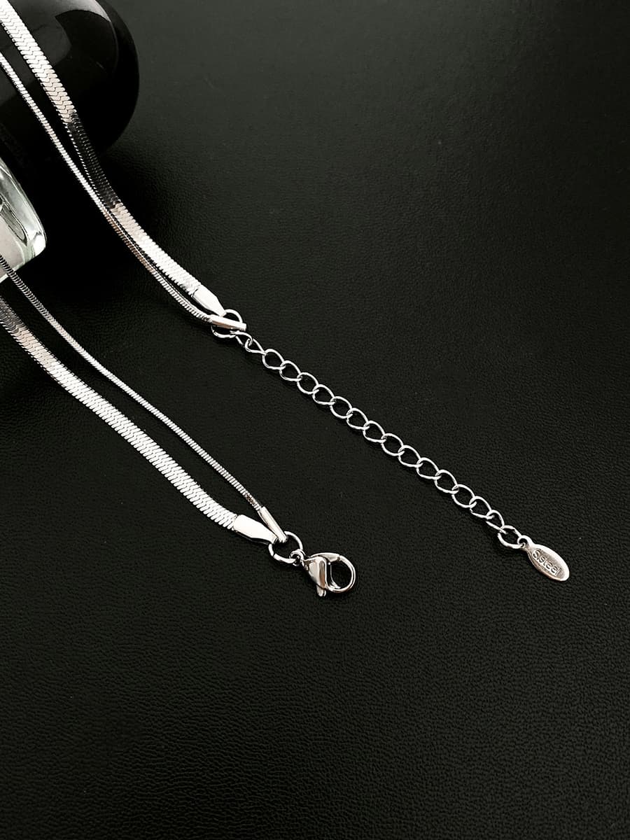 ネックレスチェーン 二連スネークチェーン