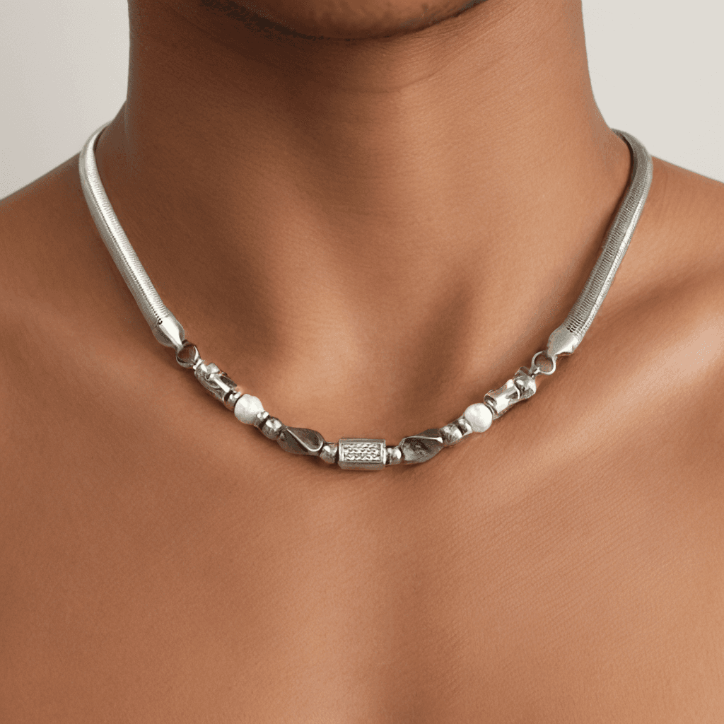 ネックレスチェーン 匠技 チタン編み込みネックレス