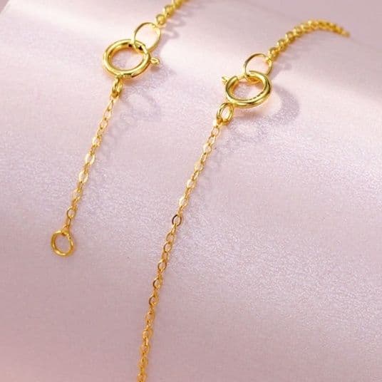 ネックレスチェーン 丸環繋ぎ長さ調節チェーン