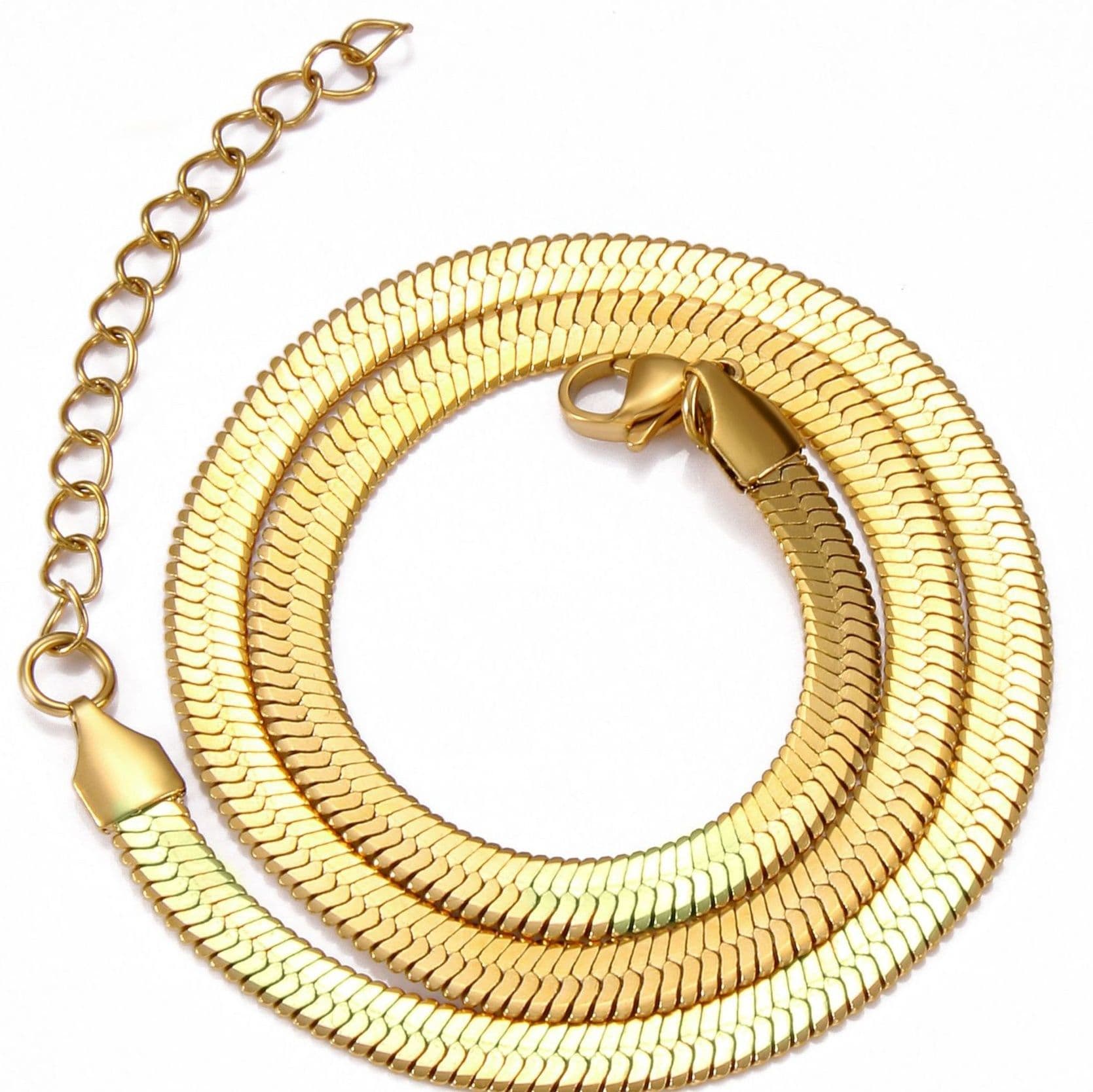 ネックレスチェーン 洗練された蛇行デザインチェーン