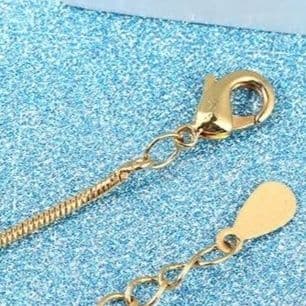 ネックレスチェーン 極細蛇行スネークチェーン