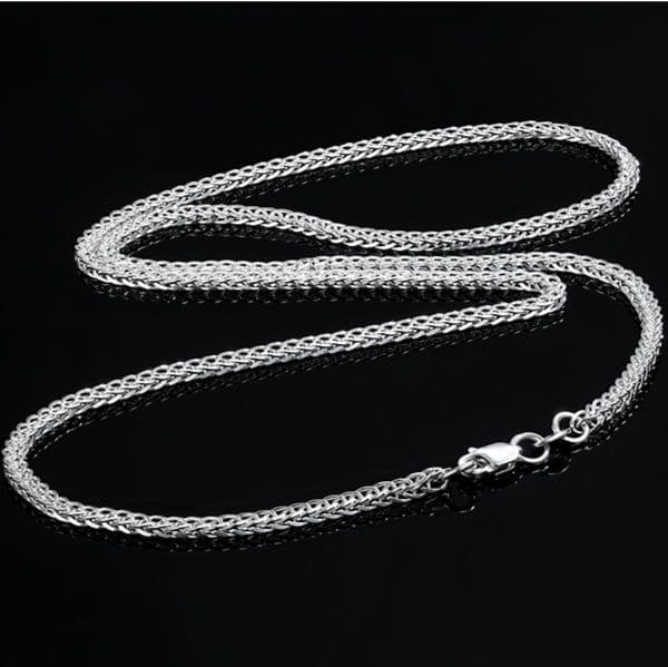 ネックレスチェーン 洗練された編み込み龍骨チェーン
