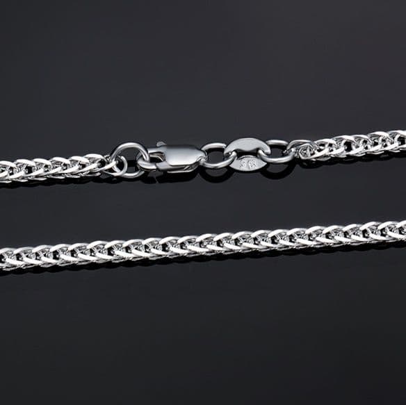 ネックレスチェーン 洗練された編み込み龍骨チェーン