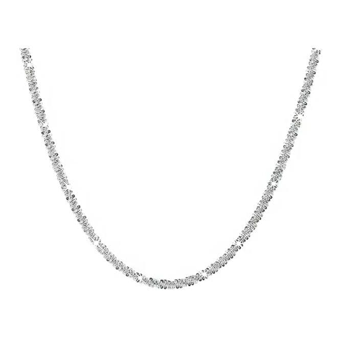 ネックレスチェーン 繊細な輝き 極細ロープチェーン