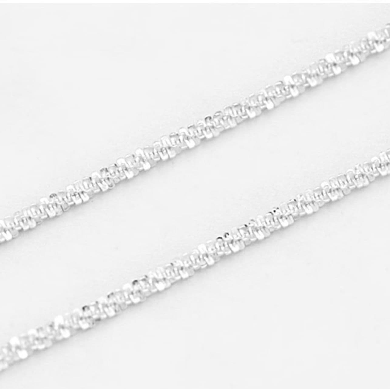 ネックレスチェーン 繊細な輝き 極細ロープチェーン