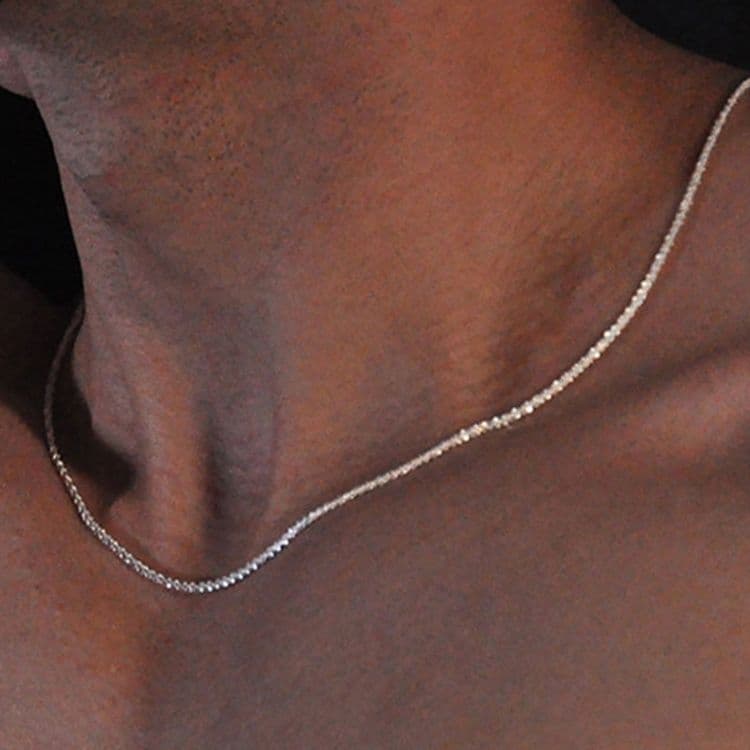 ネックレスチェーン 繊細な輝き 極細ロープチェーン