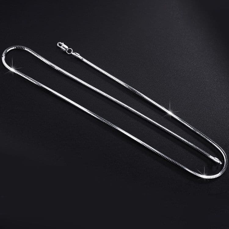 ネックレスチェーン スネークチェーン 艶やかな輝き