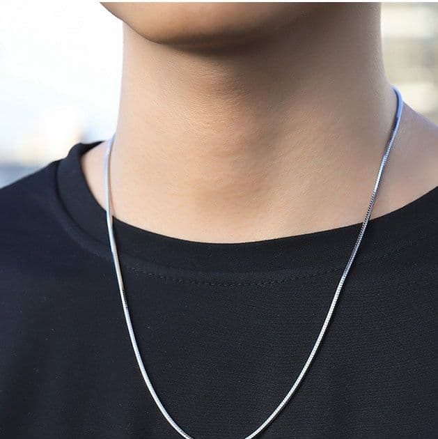 ネックレスチェーン スネークチェーン 艶やかな輝き