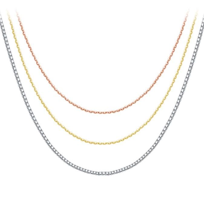 ネックレスチェーン 繊細な輝き極細チェーン