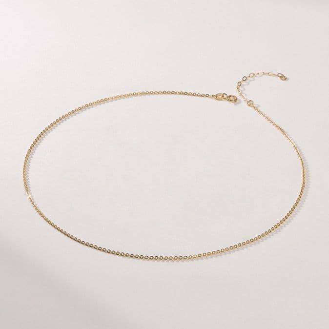 ネックレスチェーン 繊細な輝き極細チェーン