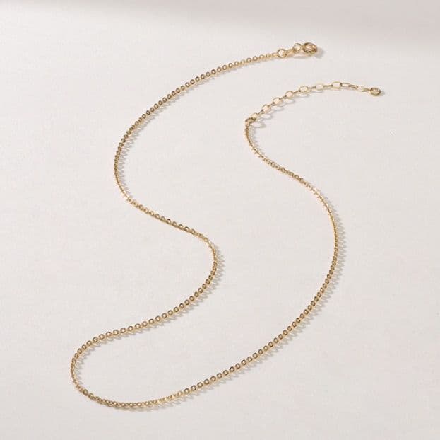 ネックレスチェーン 繊細な輝き極細チェーン