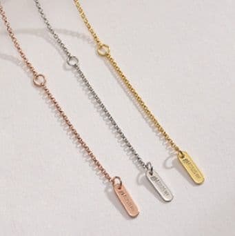 ネックレスチェーン 繊細な輝き極細チェーン