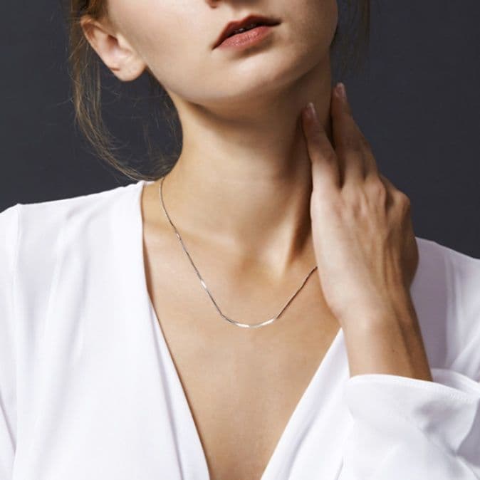 ネックレスチェーン 多様デザイン細身チェーンコレクション