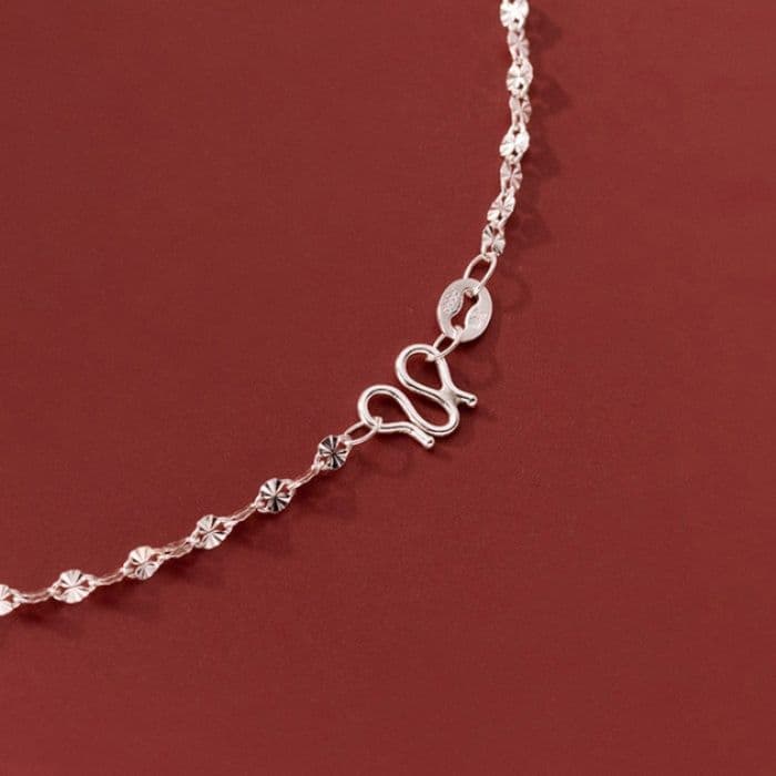 ネックレスチェーン 繊細な花模様チェーン