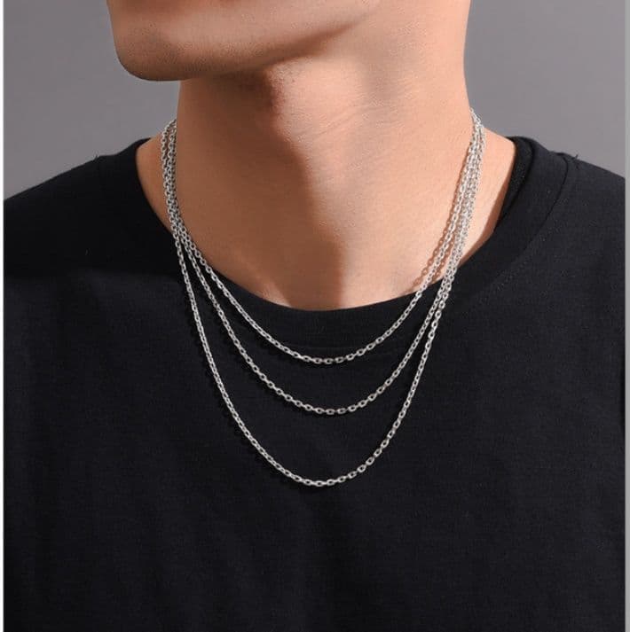 ネックレスチェーン 細身の洗練アンカーチェーン