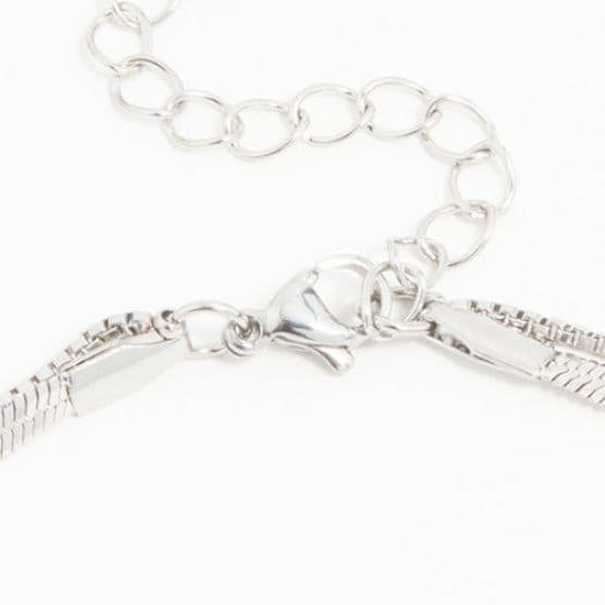 ネックレスチェーン 二連スネークチェーン