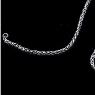 ネックレスチェーン 麦の穂編みステンレスチェーン