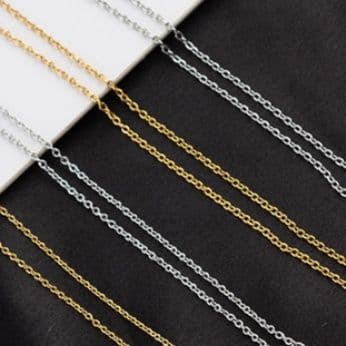 ネックレスチェーン 上質細身チェーン ステンレス