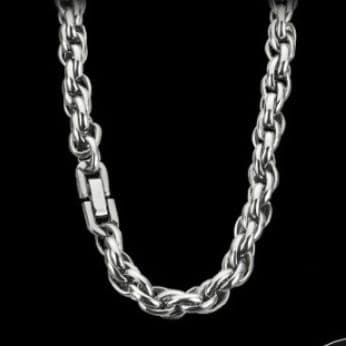 ネックレスチェーン ねじれ編みステンレスチェーン