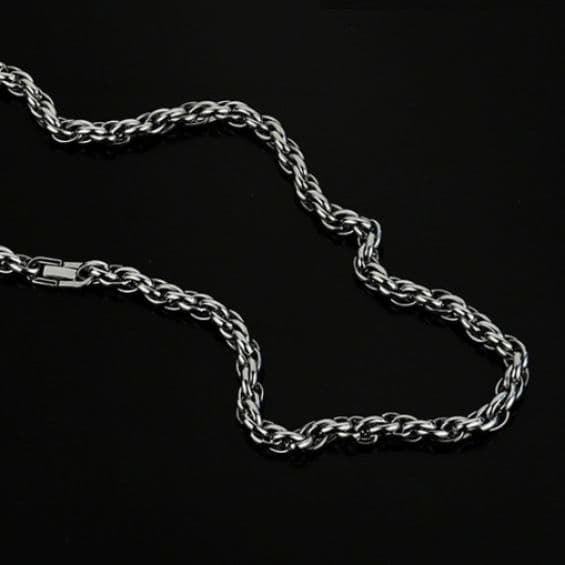 ネックレスチェーン ねじれ編みステンレスチェーン