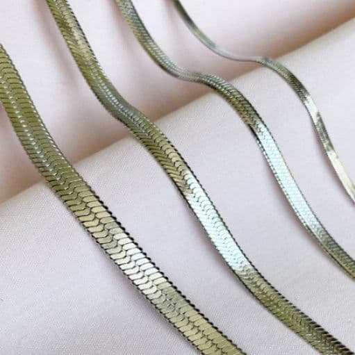 ネックレスチェーン 多層スネークチェーン