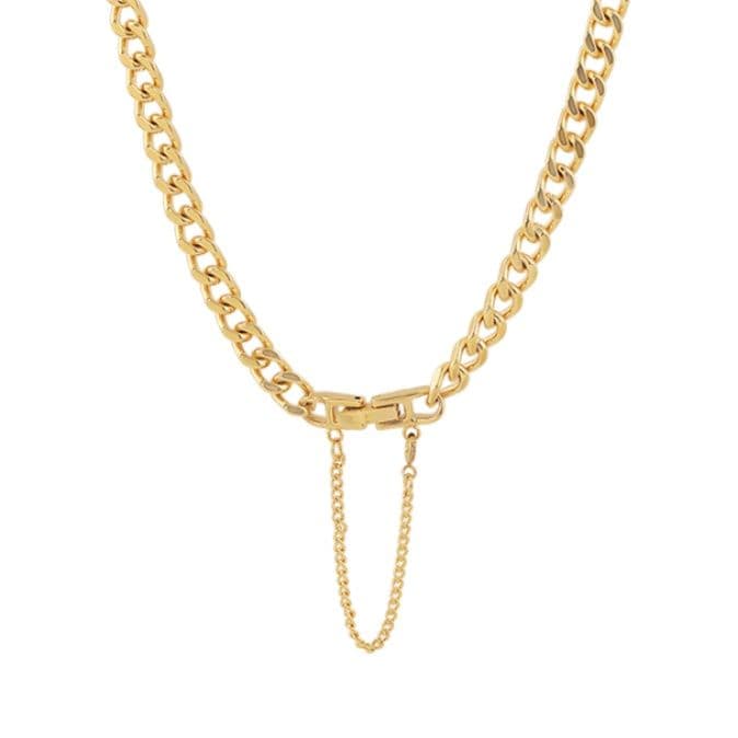 ネックレスチェーン 輝く喜び チタン鎖飾り