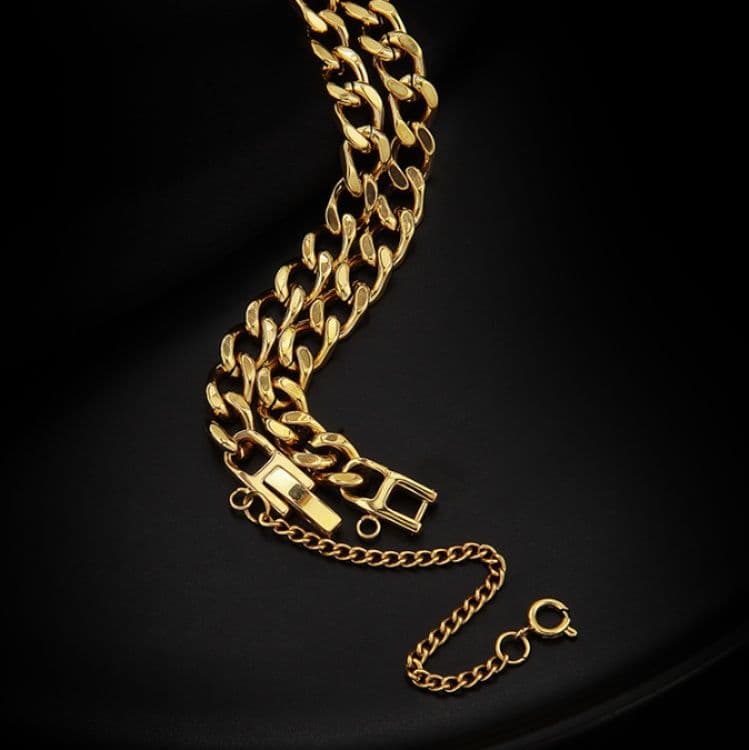 ネックレスチェーン 輝く喜び チタン鎖飾り