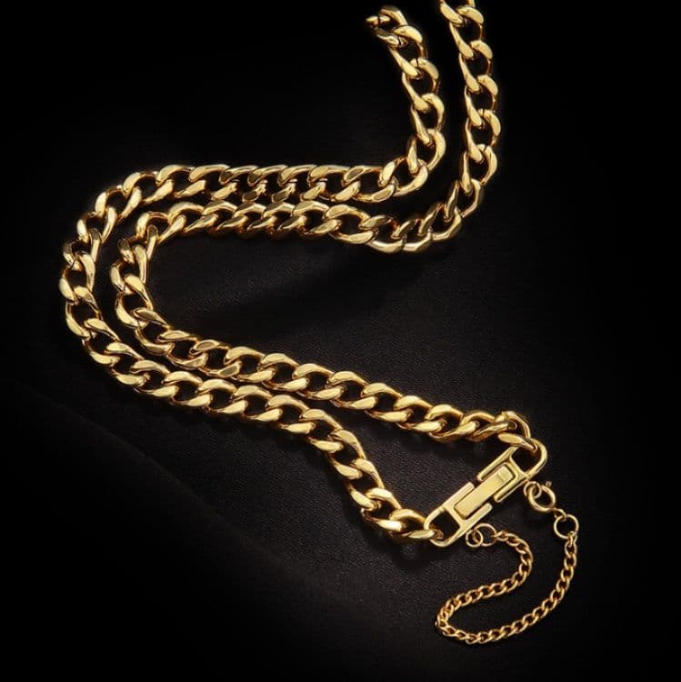 ネックレスチェーン 輝く喜び チタン鎖飾り