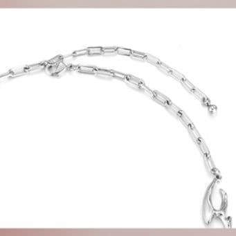 ネックレスチェーン 不規則リンク チタンネックレス