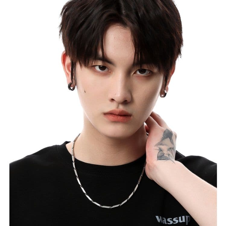 ネックレスチェーン 菱形つなぎチタンネックレス