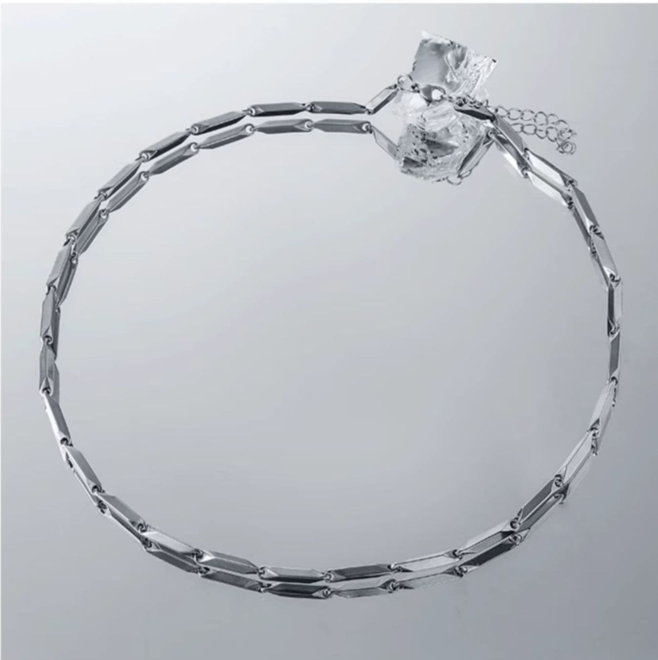 ネックレスチェーン 菱形つなぎチタンネックレス