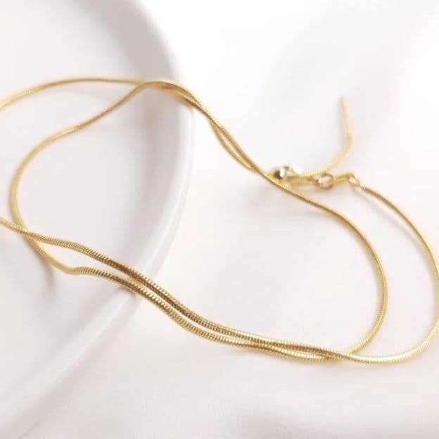 ネックレスチェーン 極細蛇骨チェーン