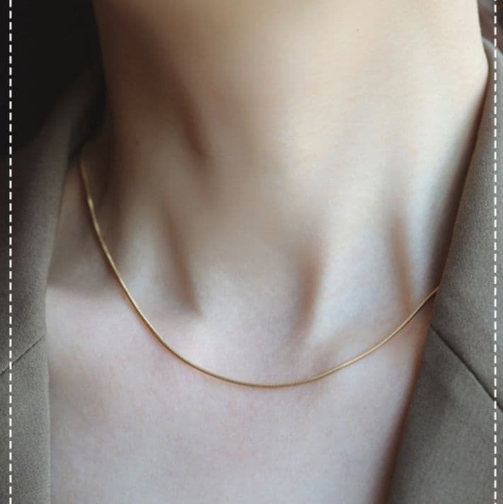 ネックレスチェーン 極細蛇骨チェーン