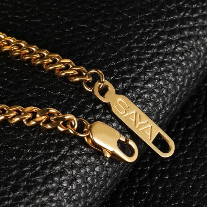 ネックレスチェーン 上品なキューバンリンクチェーン