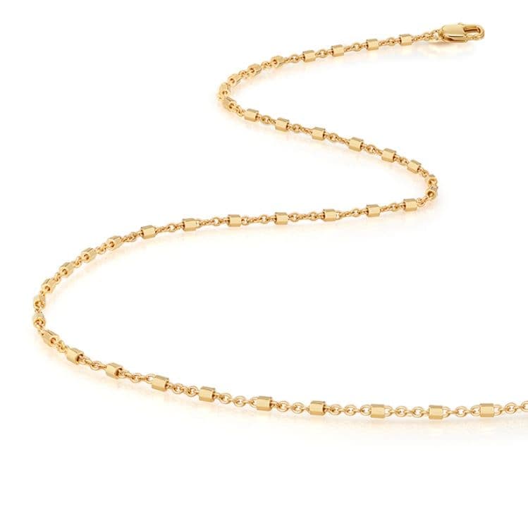 ネックレスチェーン 繊細な小粒模様の輝きチェーン