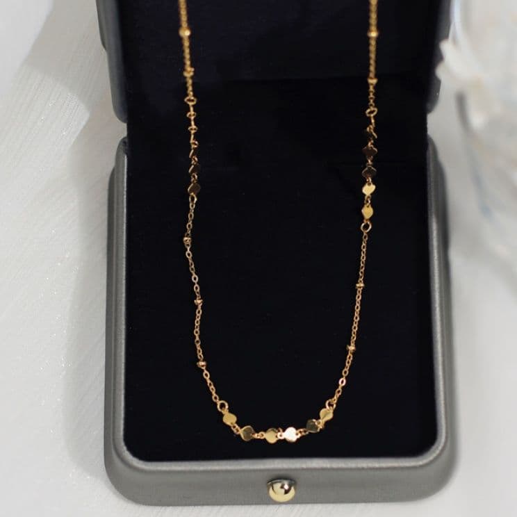 ネックレスチェーン 優美なひし形モチーフチェーン