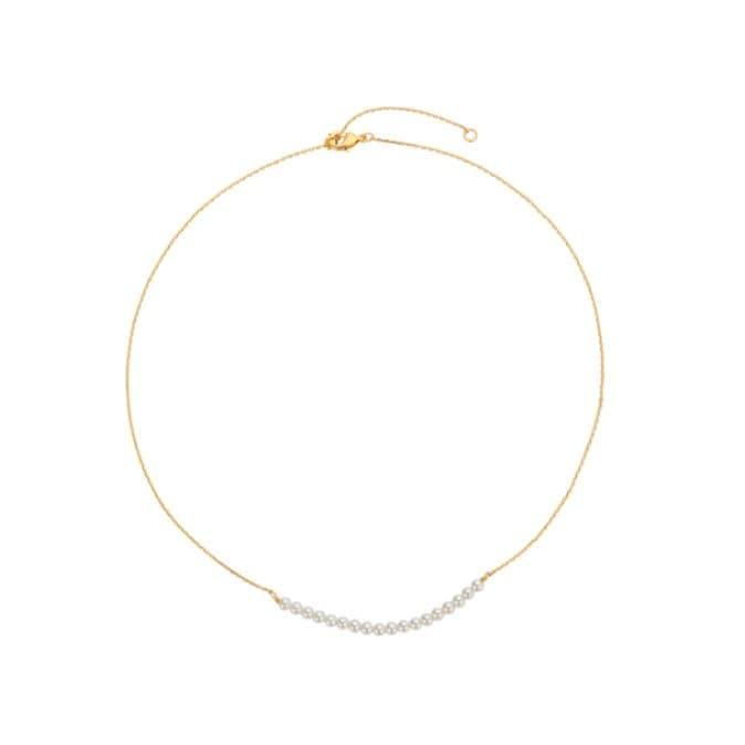 ネックレスチェーン 天然石アシンメトリーチェーン