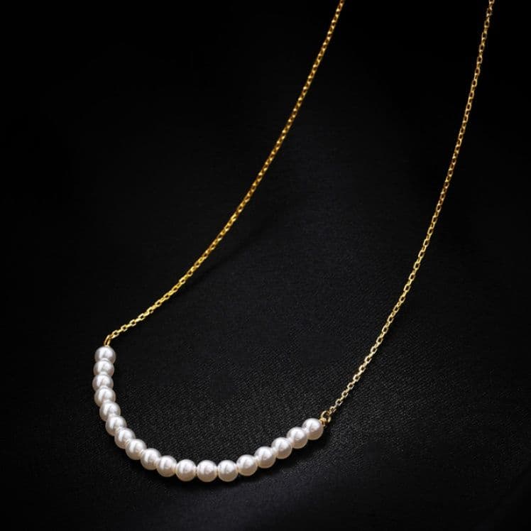 ネックレスチェーン 天然石アシンメトリーチェーン