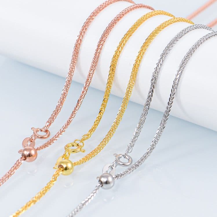 ネックレスチェーン 自由調節可能な蛇行デザインチェーン