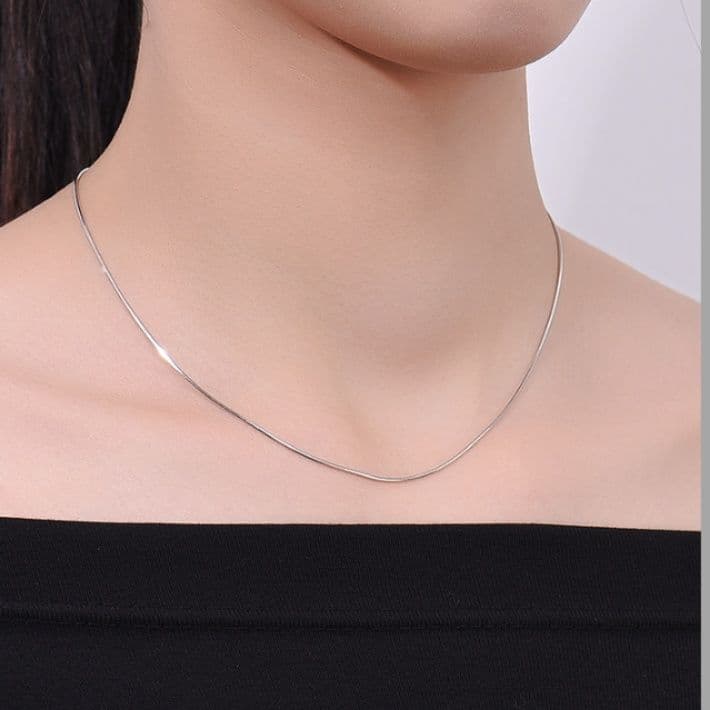 ネックレスチェーン 滑らかな蛇骨チェーン