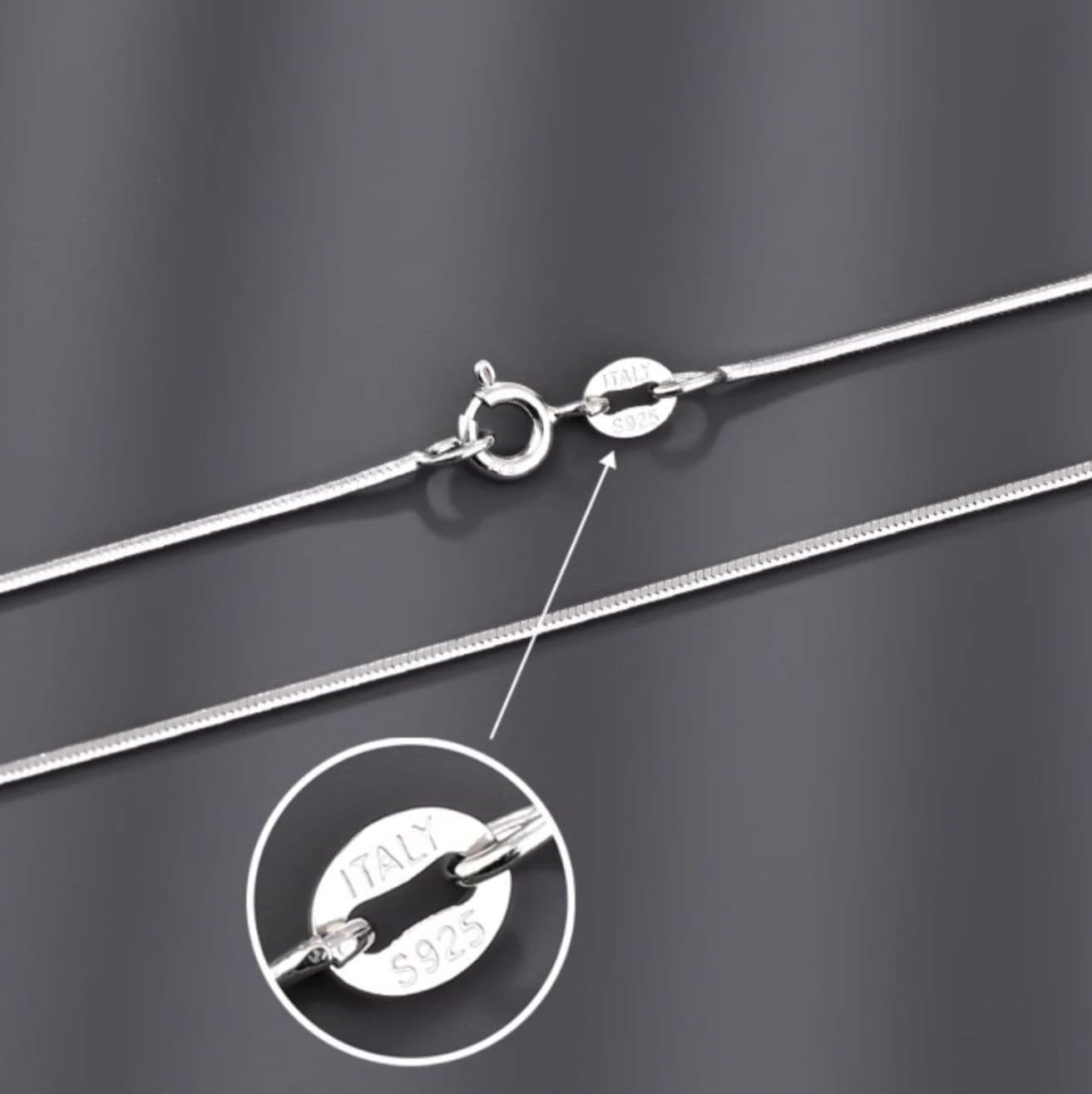 ネックレスチェーン 滑らかな蛇骨チェーン