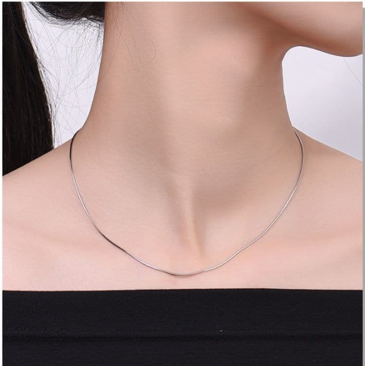 ネックレスチェーン 滑らかな蛇骨チェーン