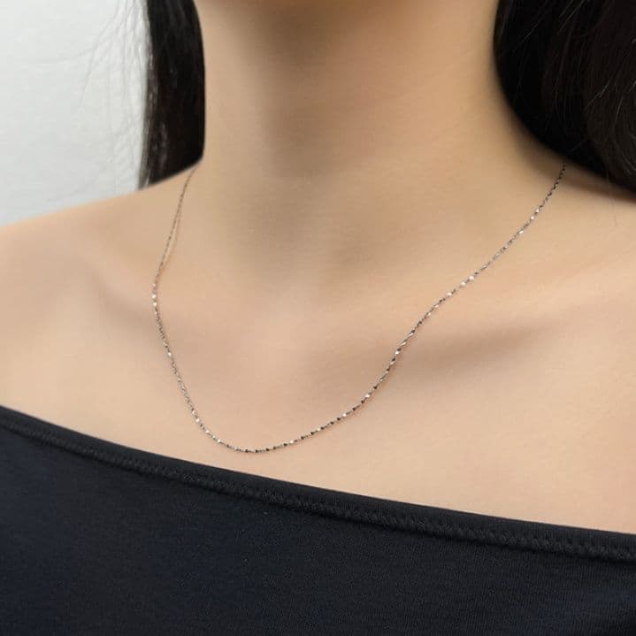 ネックレスチェーン 軽やかな煌めきチタンチェーン