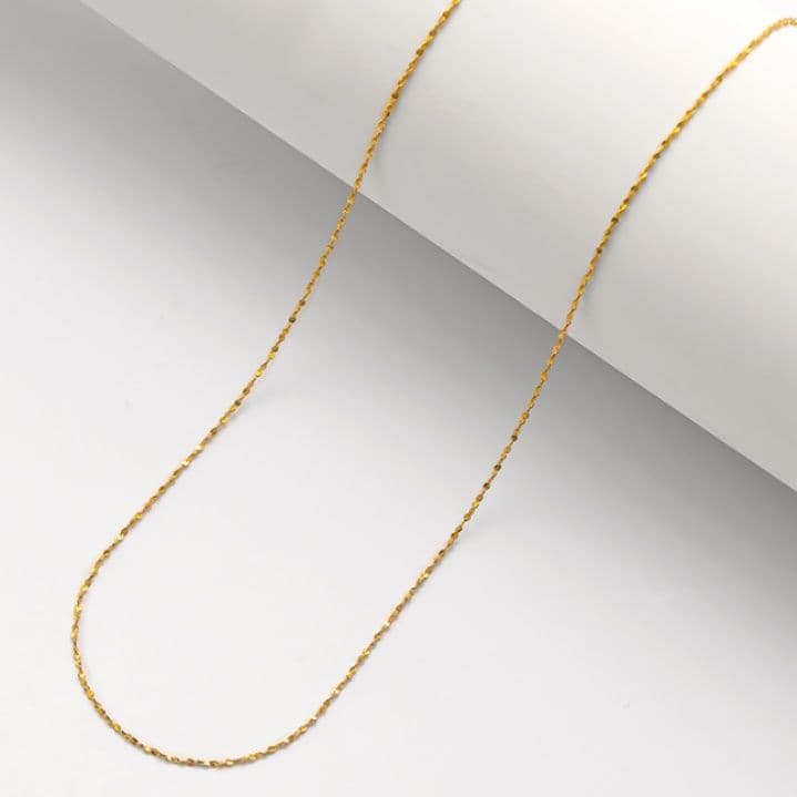 ネックレスチェーン 軽やかな煌めきチタンチェーン