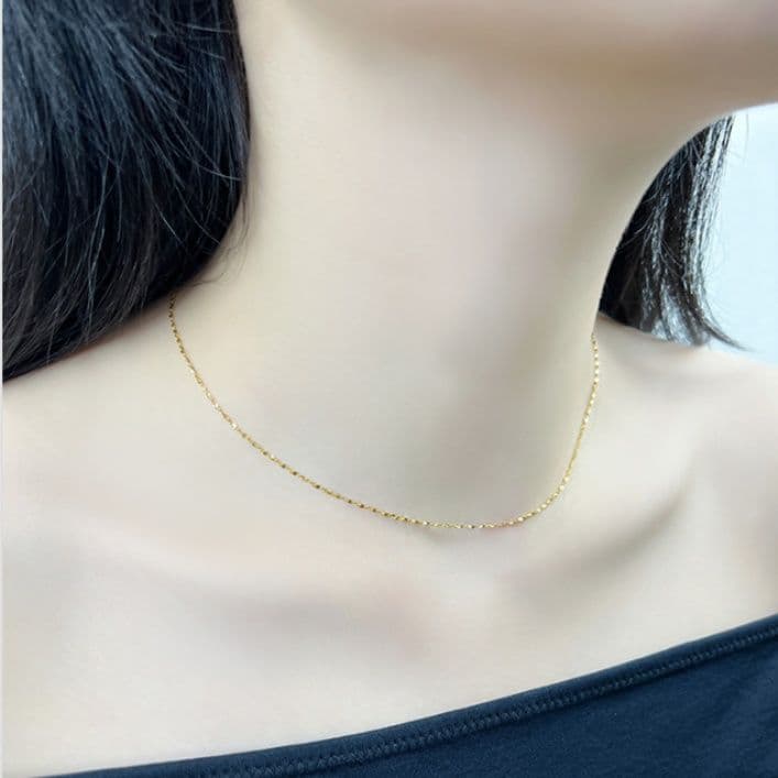 ネックレスチェーン 軽やかな煌めきチタンチェーン