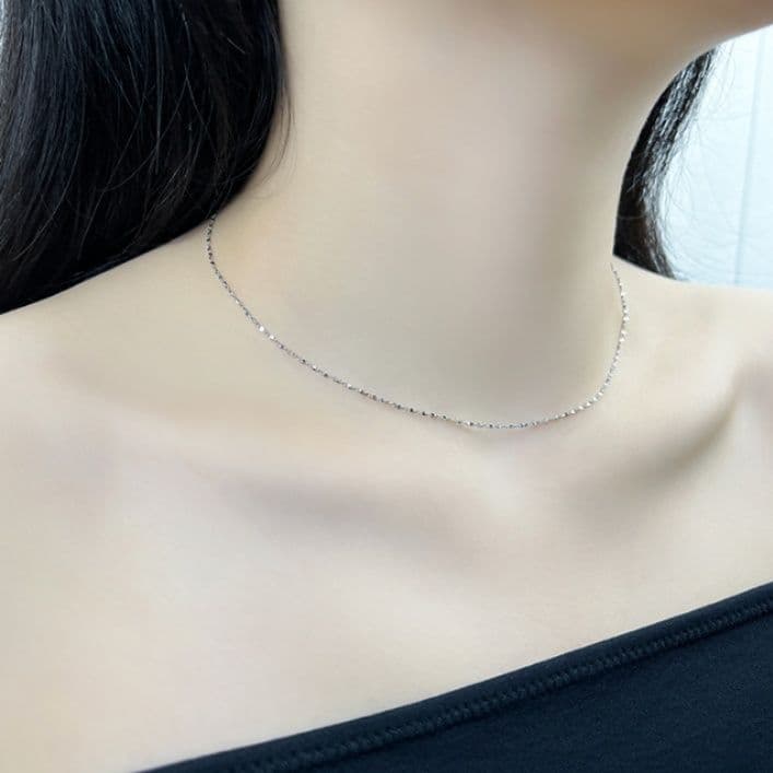 ネックレスチェーン 軽やかな煌めきチタンチェーン