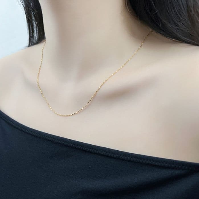 ネックレスチェーン 軽やかな煌めきチタンチェーン